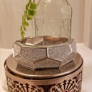 Silver Sparkly Geometric Bracelet